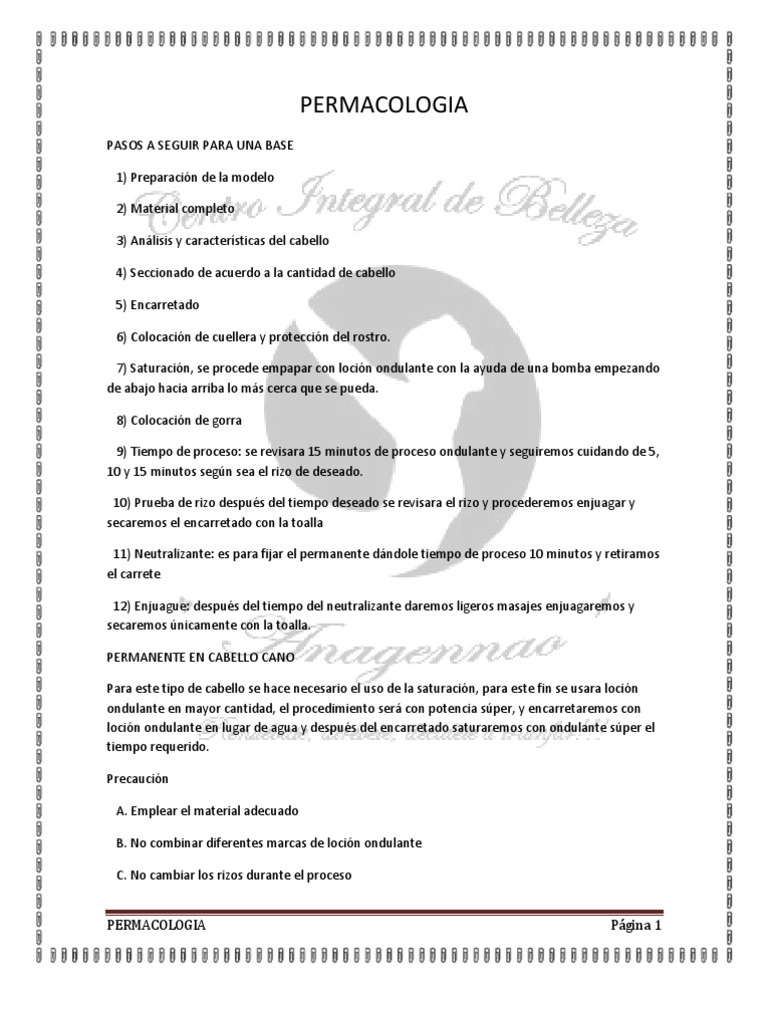 Tipos de Encarretados para Permanente | PDF