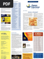 Espaço Esperança - Informativo 609 / ABRIL 2013