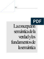 Tarski, Alfred-La Concepción Semántica de La Verdad y Los Fundamentos de La Semántica