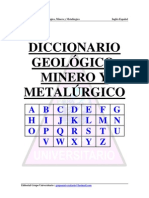 Diccionario Minero, Geologico y Metalurgico Ingles-Español1