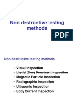 Non Destructive Testing Methods