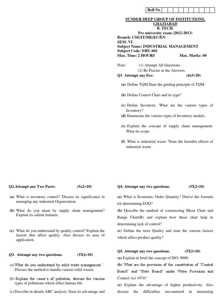 Be Precise in The Answers | PDF