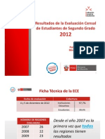 Resultados ECE 2012