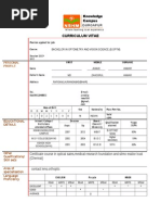 B.optom C.V For Clinical Internship