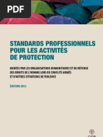 Standards professionnels pour les activités de protection menées par les organisations humanitaires et de défense des droits de l’homme lors de conflits armés et d’autres situations de violence