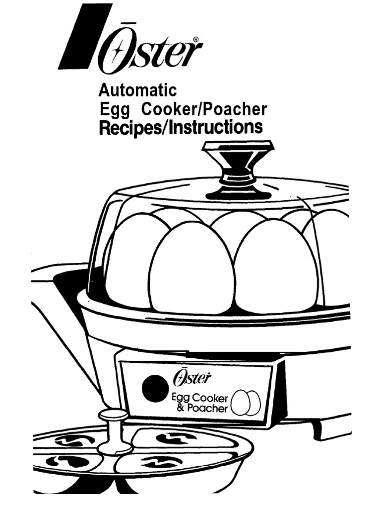 Oster Egg Cooker Manual PDF Teaspoon Tablespoon