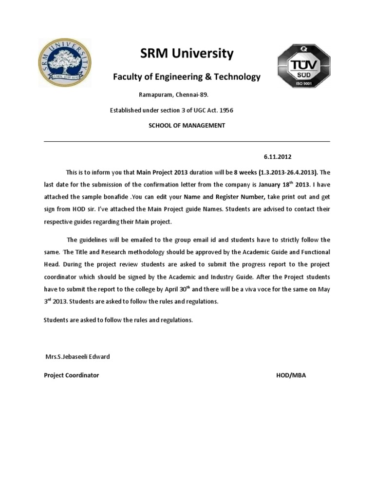 SRM University: Faculty of Engineering & Technology | PDF