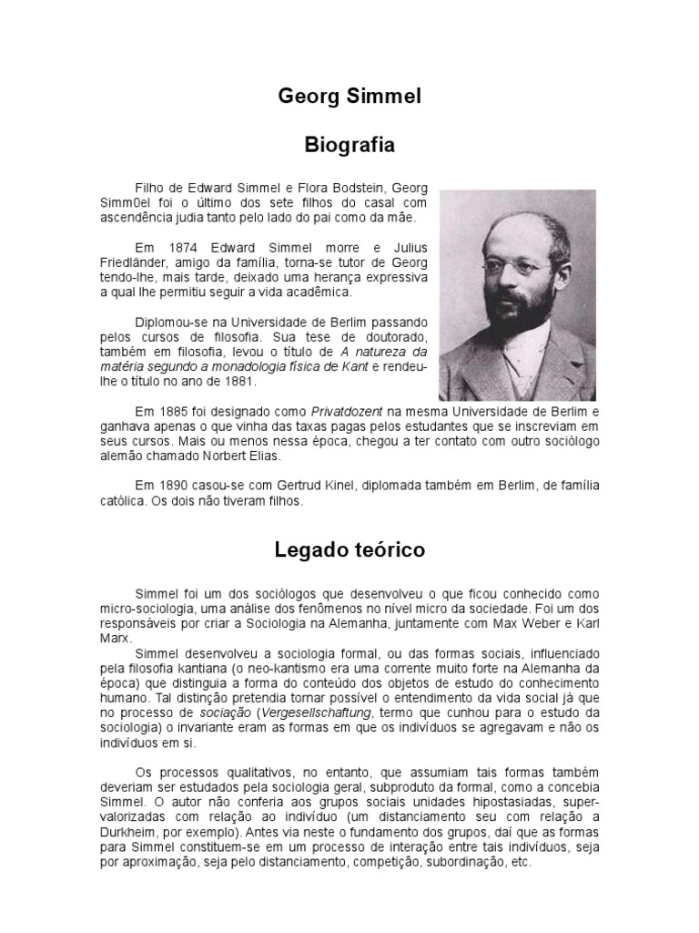 George Simmel | PDF