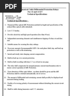 Cable Diff. 11,22KV Specification 4-4-2006