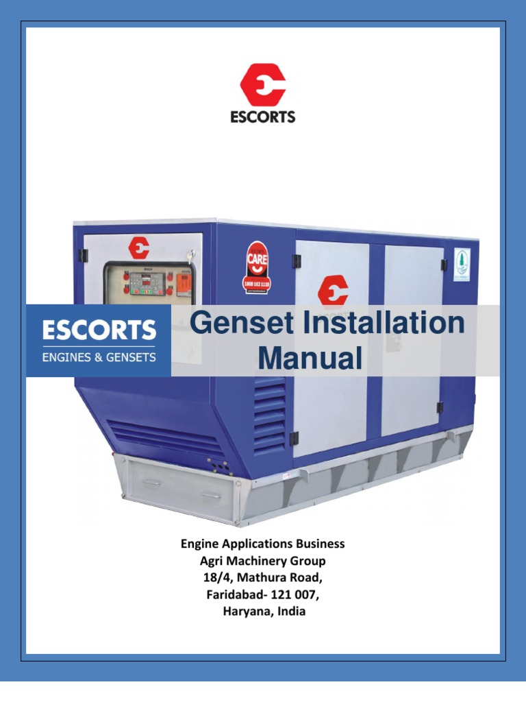 Genset Installation Guidelines Manual | PDF
