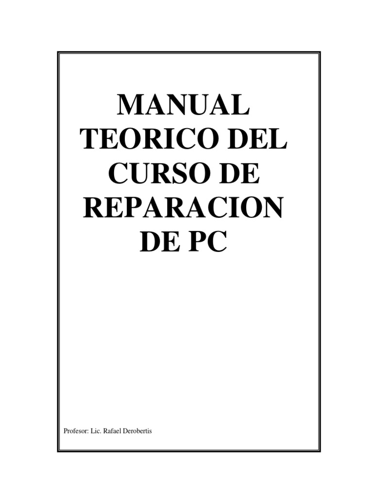 Manual de Reparación PC | PDF | Hardware de la computadora | Business