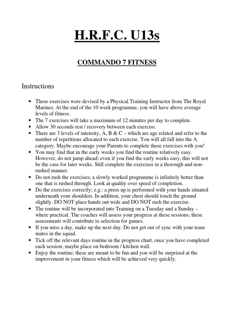 Royal Marines Commando Royal Commando Fitness | Physical Exercise