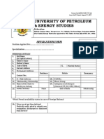 Application Form Upes
