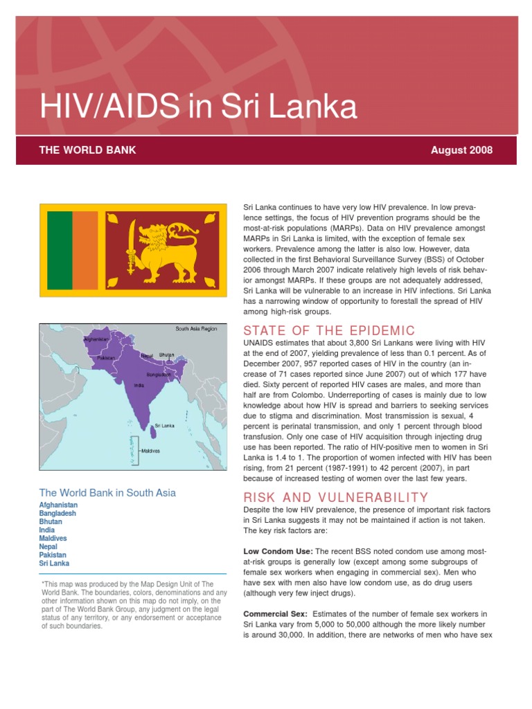 HIVAIDs in Sri Lanka Safe Sex Hiv/Aids