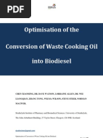 Download Optimization of Conversion of Waste Cooking Oil Into Biodiesel by cxmzsw SN13866973 doc pdf