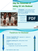 optimising the conversion of waste cooking oil into biodiesel