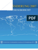 IPCC (2007) Report Zum Klimawandel