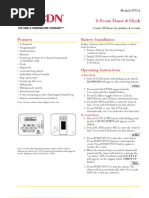 3-Channel Alarm Timer Instructions | PDF | Timer | Clock