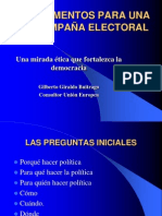 Elementos para Una Campaña Electoral