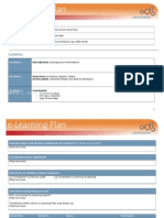 E-Learning Plan Template