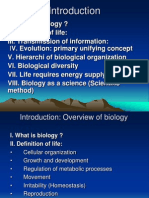I. What Is Biology ?