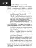 How to frame a Project Topic in Economics.doc