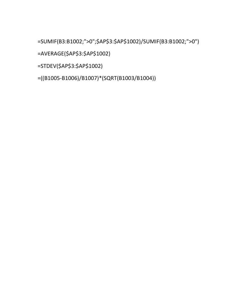 Rumus Excle | PDF