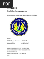 Download Makalah Pengembangan Sdm Pendidikan by Faza Fadhilah SN138699159 doc pdf