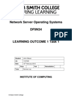 Network Server Operating Systems DF9N34: Institute of Computing