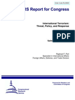 International Terrorism: Threat, Policy, and Response: Updated January 3, 2007