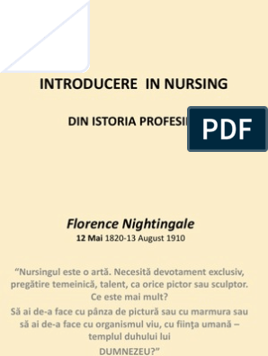 Bazele Stiintei Nursingului 1 | PDF