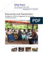 Empowering Local Peacebuilders: Strategies For Effective Engagement of Local Actors in Peace Operations