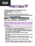 Proiect Didactic