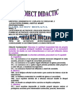 Proiect Didactic Vreau Sa Fiu Sanatos