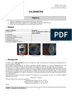 Pract 8. Calorimetria