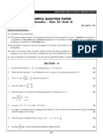 CBSE Sample Paper Class XII Mathematics