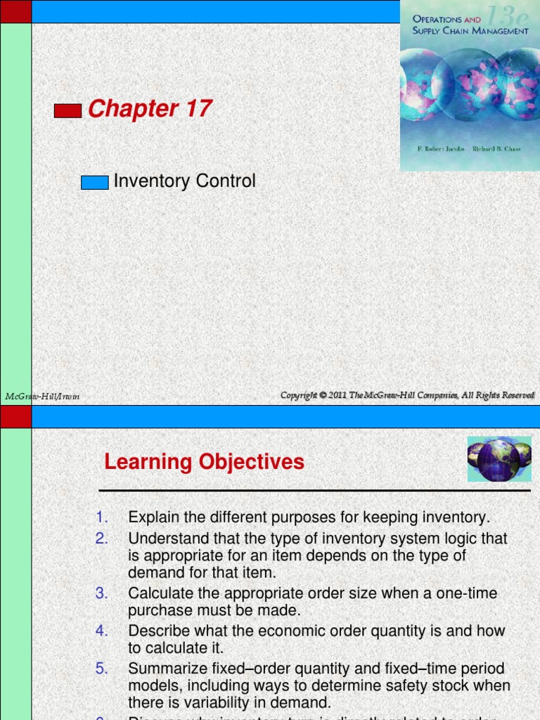 Chap017 Inventory Control | PDF | Inventory | Demand