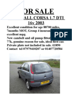 CORSA With Pictures