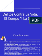 Delitos Contra La Vida, El Cuerpo Y