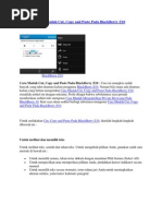 Download Cara Mudah Cut Copy and Paste Pada BlackBerry Z10 by Arif Fathoni SN138744806 doc pdf