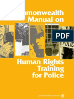 Commonwealth Manual On Human Rights Training For Police