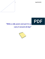 Visual for poetry lesson