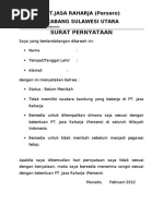 Contoh Surat Pernyataan