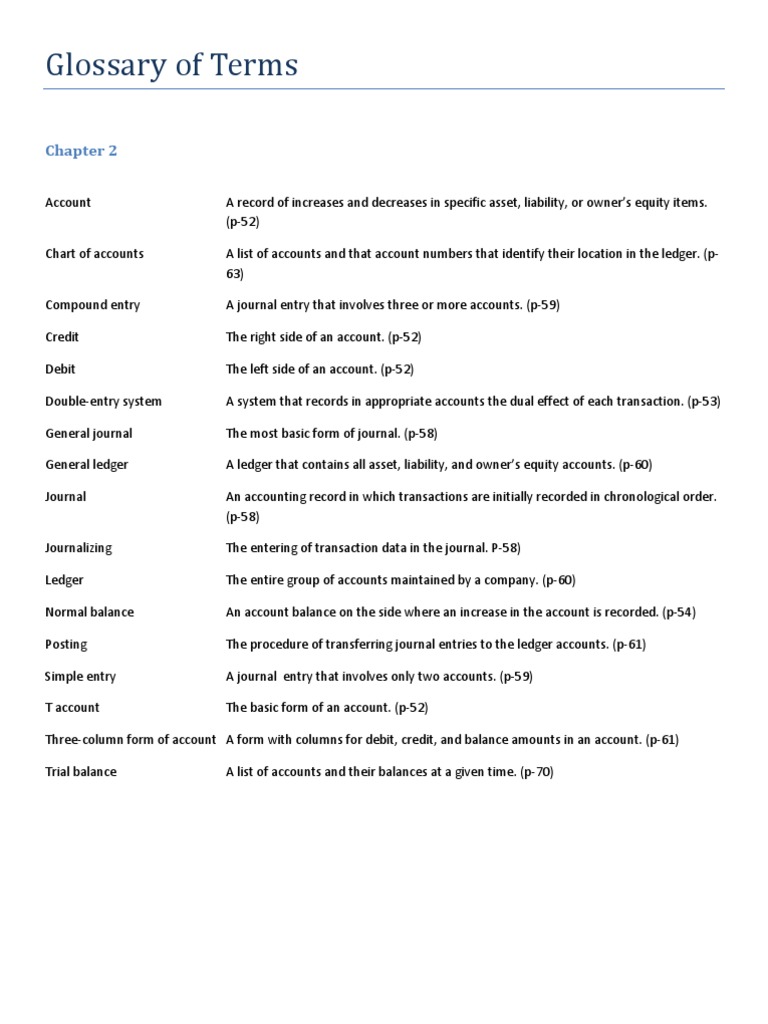 Accounting Basics Glossary | PDF | Debits And Credits | Expense