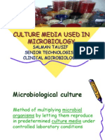 Culture Media Used in Microbiology: Salman Tausif Senior Technologist Clinical Microbiology