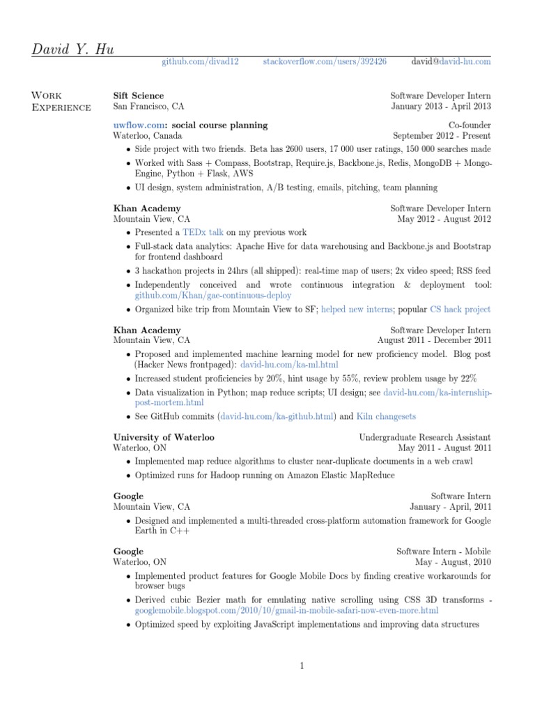Jake Ryan's Software Engineering Resume | PDF | Map Reduce | Apache Hadoop
