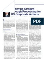 Special Report Corporate Actions DTCC