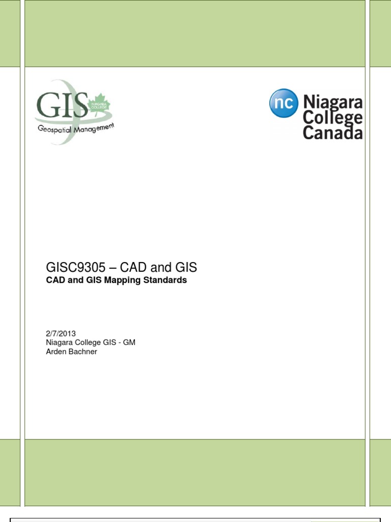 CAD & GIS Standards Guide | PDF | Metadata | Auto Cad