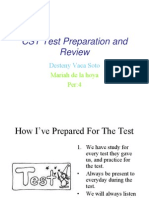 CST Test Preparation and Review: Desteny Vaca Soto