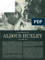 Aldous Huxley, Entrevista. Caballero Abril 1966.